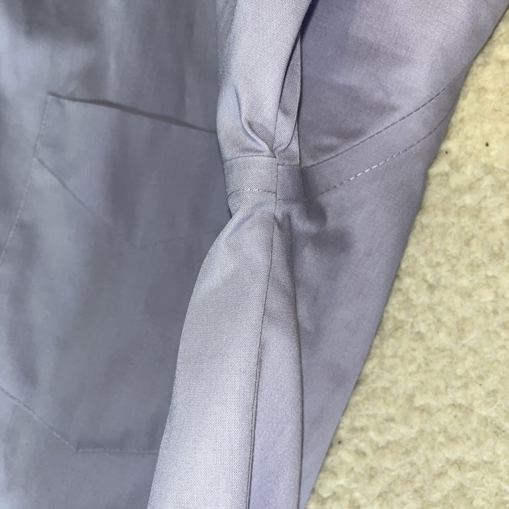 Stafford Super Shirt Performance Dress Shirt 16.5 34/35 Lavender Classic Fit - Picture 8 of 16